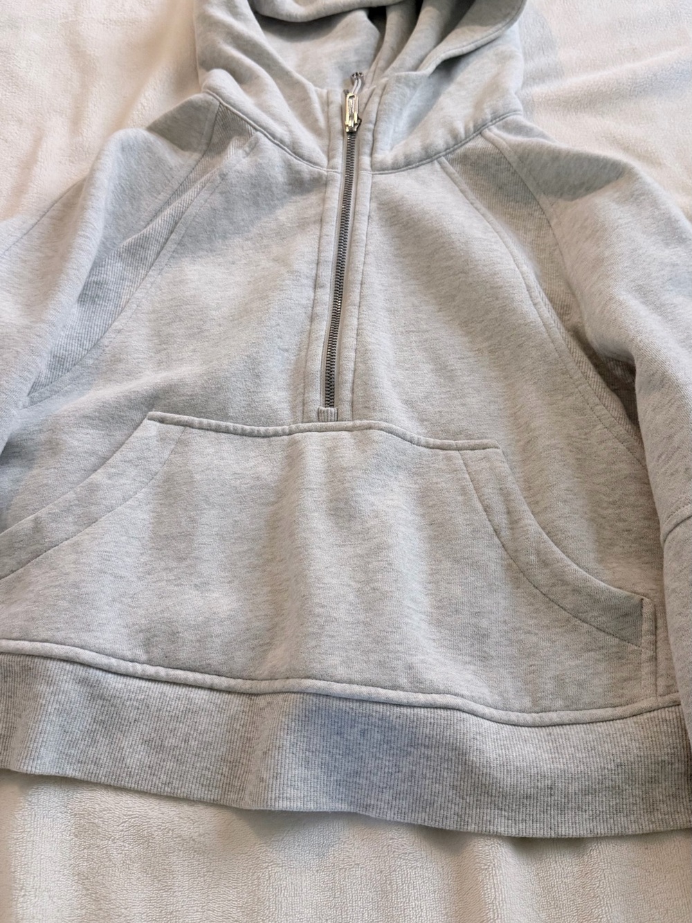 lululemon athletica Light Gray Scuba Half-Zip Hoodie - Picture 2 of 5